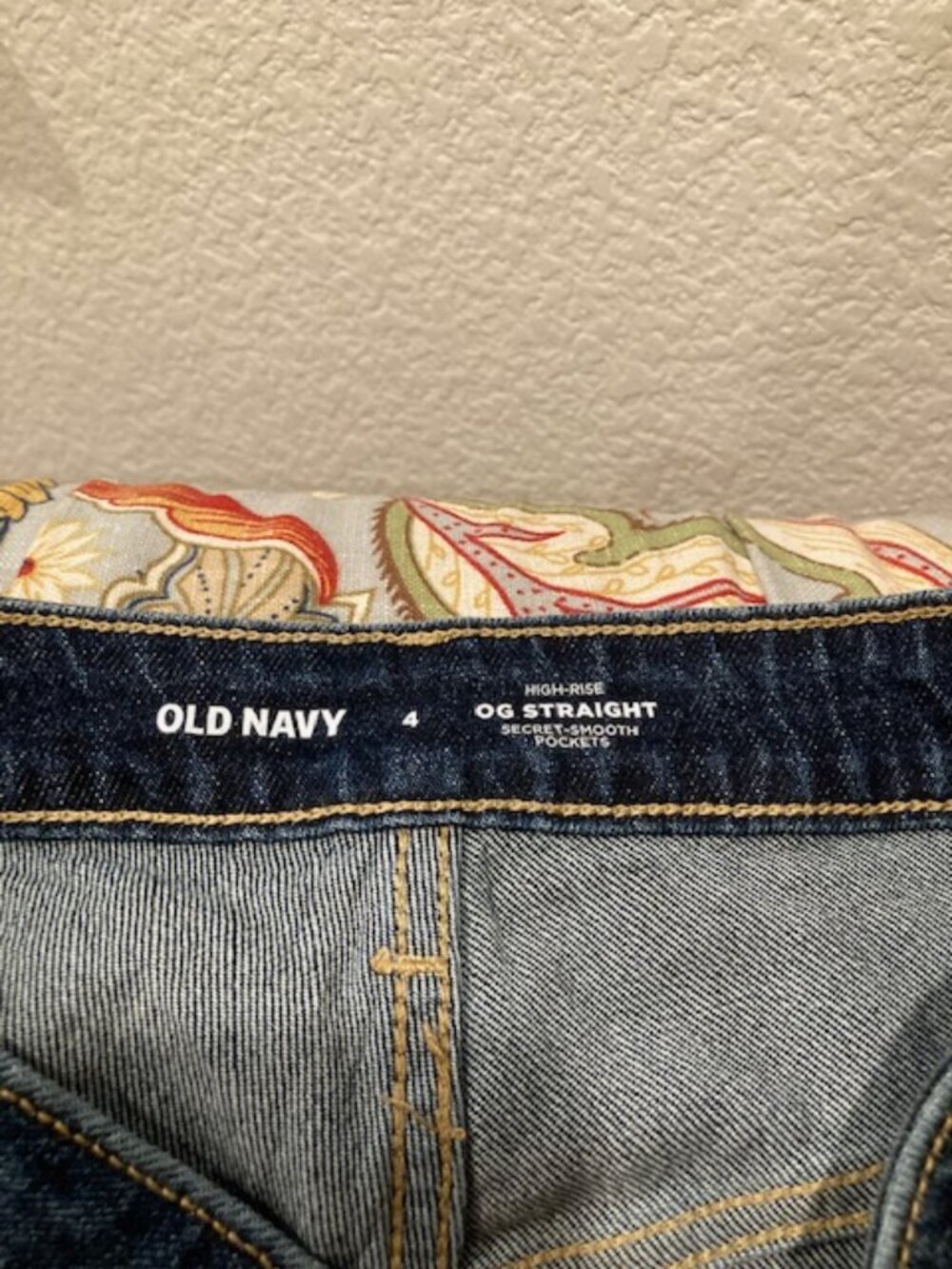 Old Navy Straight Jean with cuffs and button fly!
